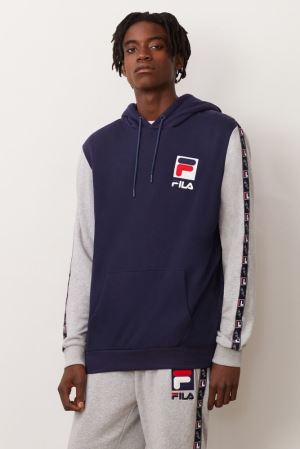 FILA Jacopo Hoodies White,Mens Clothing | CA.LJWFCS140